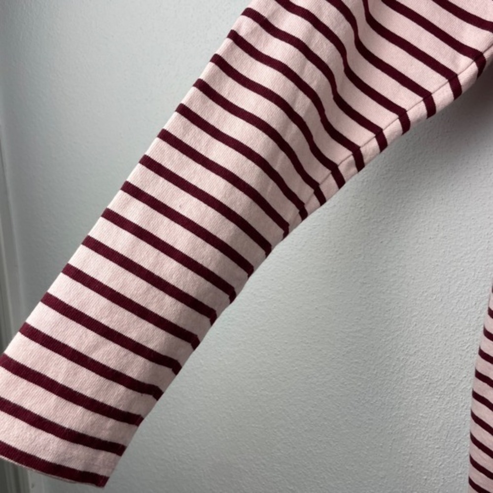 Lands' End Sz XS 100% Cotton Striped Lagenlook 90s Outdoors Classic‎ Logo - Picture 10 of 12